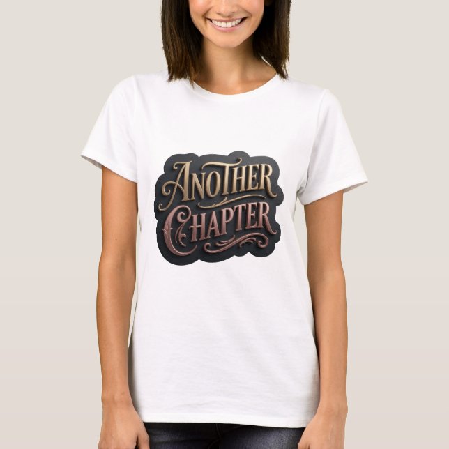 Lekfull guld ANDRA KAPITLET Modern design T Shirt (Framsida)