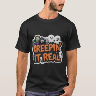 Lekfull Halloween-grafik med zombie-spöken T Shirt