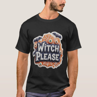 Lekfull häxa Halloween-grafik T Shirt