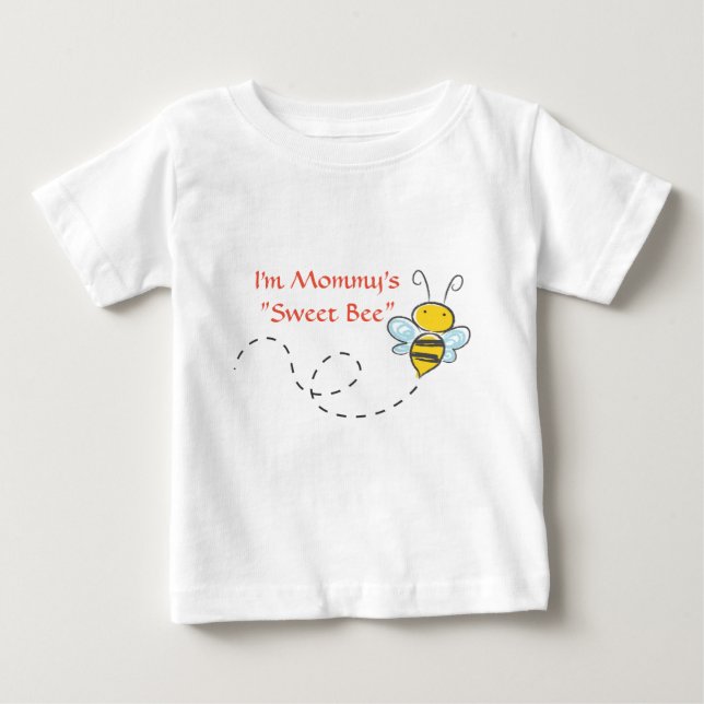 Lekfull Humla Söt Bina  T Shirt (Framsida)