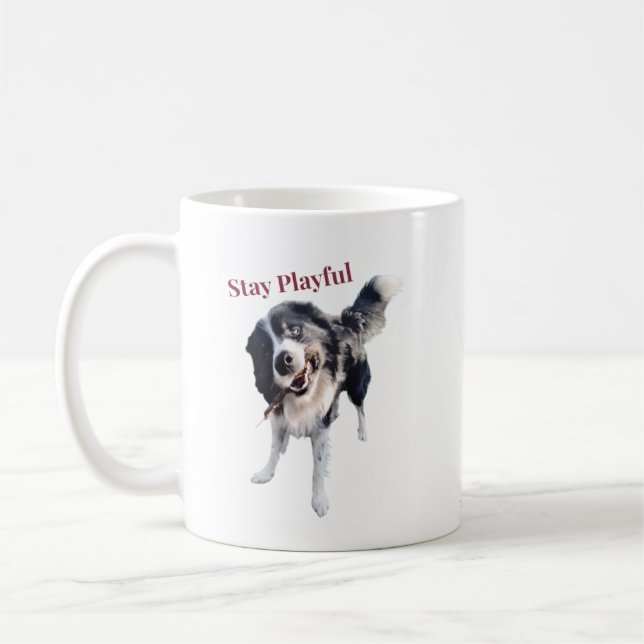 Lekfull hundmugg kaffemugg (Vänster)