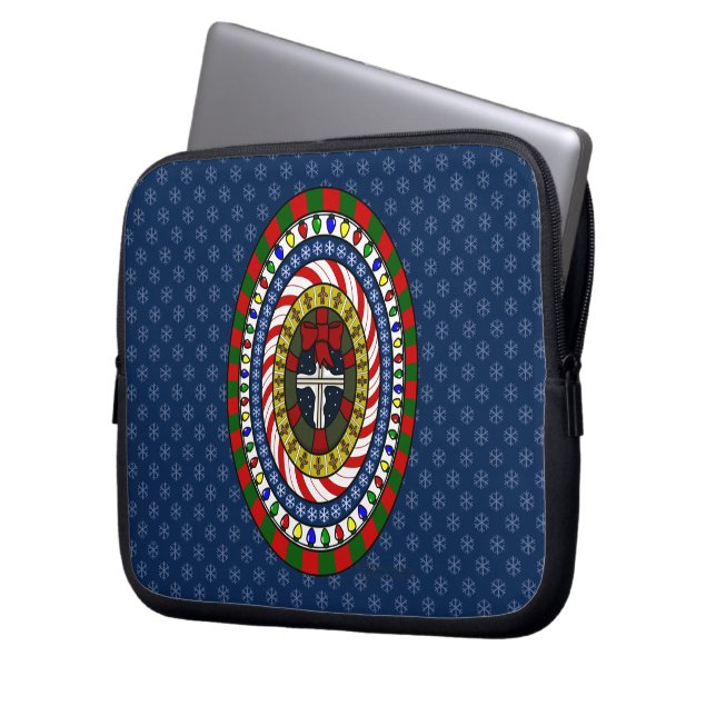 Lekfull jul laptop-fodral laptop sleeve (Framsidan Vänster)