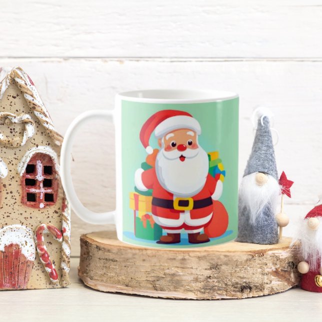 Lekfull Jul Tomte Kaffe Mugg (Skapare uppladdad)