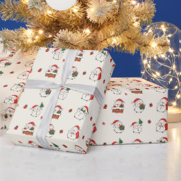 Lekfull julgran personlig presentinslagning presentpapper