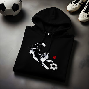 Lekfull kattfotbollsskjorta för kvinnor t shirt