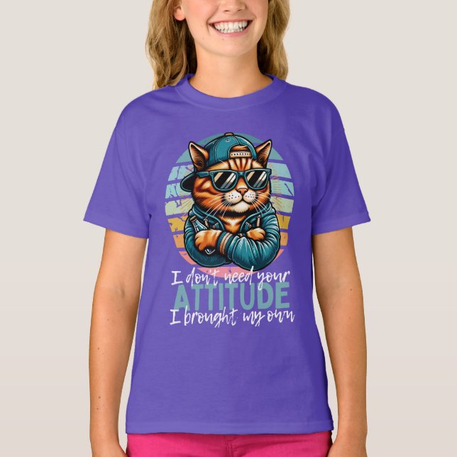Lekfull kattunge  t shirt (Framsida)