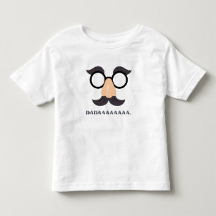 Lekfull klänning för småbarn - Roliga glasögon T Shirt