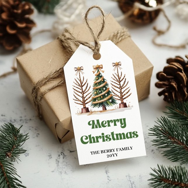 Lekfull leopardtryck jul skräddarsytt namn present presentetikett (Playful leopard print Christmas custom name gift tags)