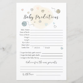 Lekfull liten kattunge Förutsägelser för Bebis