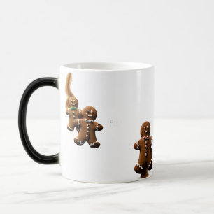 Lekfull minimalist pepparkaksskryddning magisk mugg