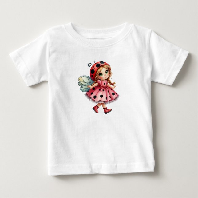 Lekfull Nyckelpiga T Shirt (Framsida)