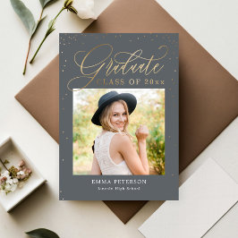 Lekfull REDIGERBAR FÄRG Examen Inbjudan