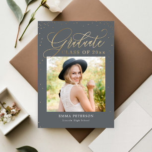 Lekfull REDIGERBAR FÄRG Examen Inbjudan