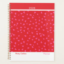 Lekfull röd modern blomster