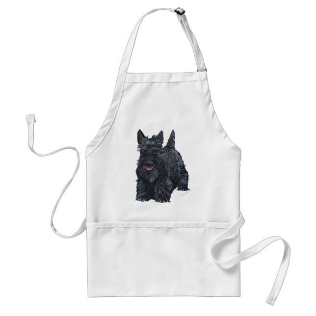 Lekfull Scottish Terrier Förkläde (Framsidan)
