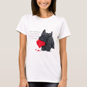 Lekfull Scottish Terrier Valentine klagan Tröja