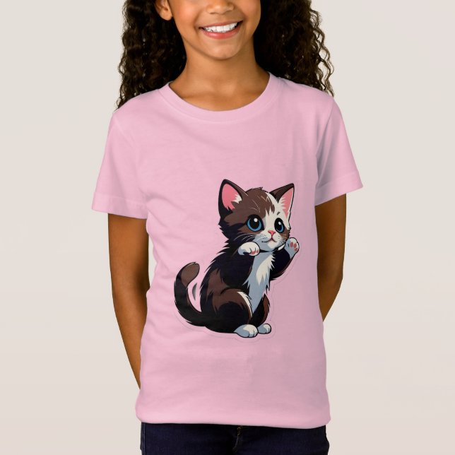 Lekfull seriekatten t shirt (Framsida)