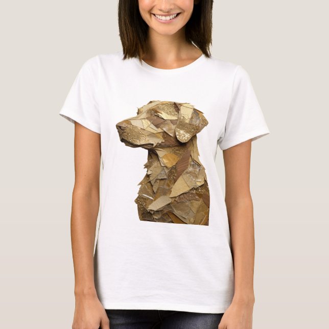 Lekfull silver ABSTRAKT KONST Design T Shirt (Framsida)