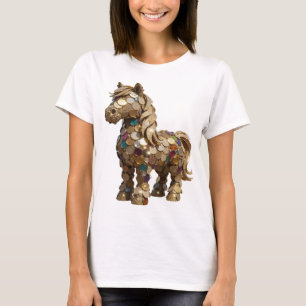 Lekfull silver ABSTRAKT KONST Konstnärligt motiv T Shirt