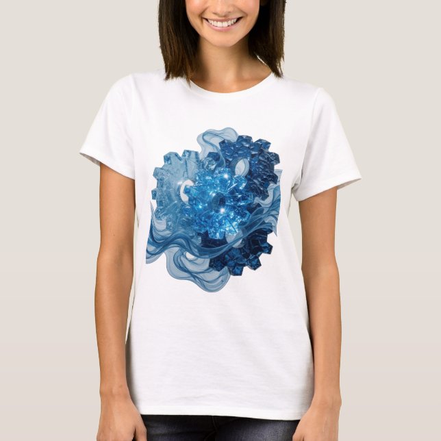 Lekfull Silver WATERWORKS Anpassad Design T Shirt (Framsida)