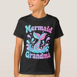 Lekfull sjöjungfru svans med vattenstänk design t shirt