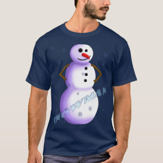 lekfull snögubbe T-shirt