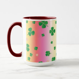 Lekfull St. Patrick's Day-regnbågsomslagsdesign Mugg