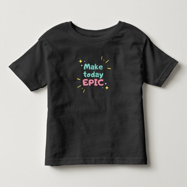 Lekfull T-Shirt för Småbarn Färgglada Barns Daglig (Framsida)