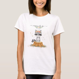 Lekfull Tvättbjörn Skogsbarn Firande T Shirt