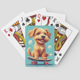 Lekfull Valp Klassiska Spelkort