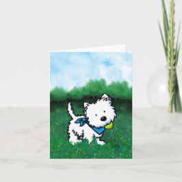 Lekfull Westie Park Notkort Kort