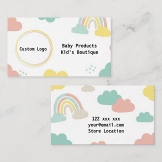 Lekfulla Barn Boutique-kort Visitkort