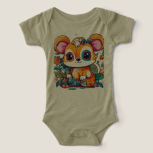 Lekfulla barn Djur T-shirt Vektor Design med kol