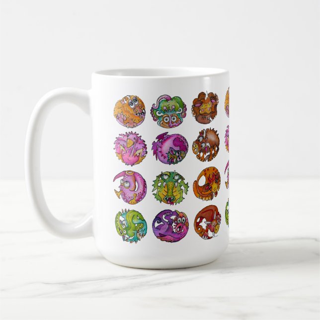 Lekfulla Fantasifulla Varelser Kaffemugg (Vänster)