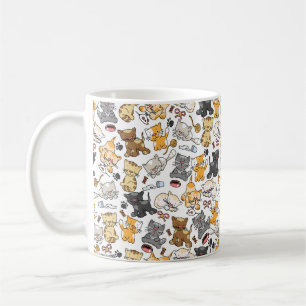Lekfulla Kitty Katter Kaffemugg