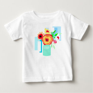 Lekfulla kronblad: Söt blommig design skjorta T Shirt