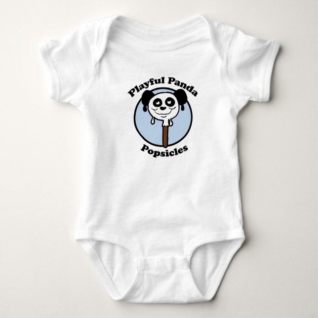 Lekfulla Panda-pinnar T Shirt (Framsida)