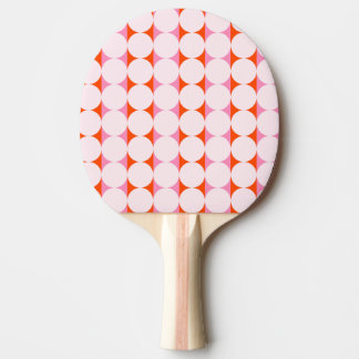 Lekfulla prickar och ränder - röda och rosa pingisracket