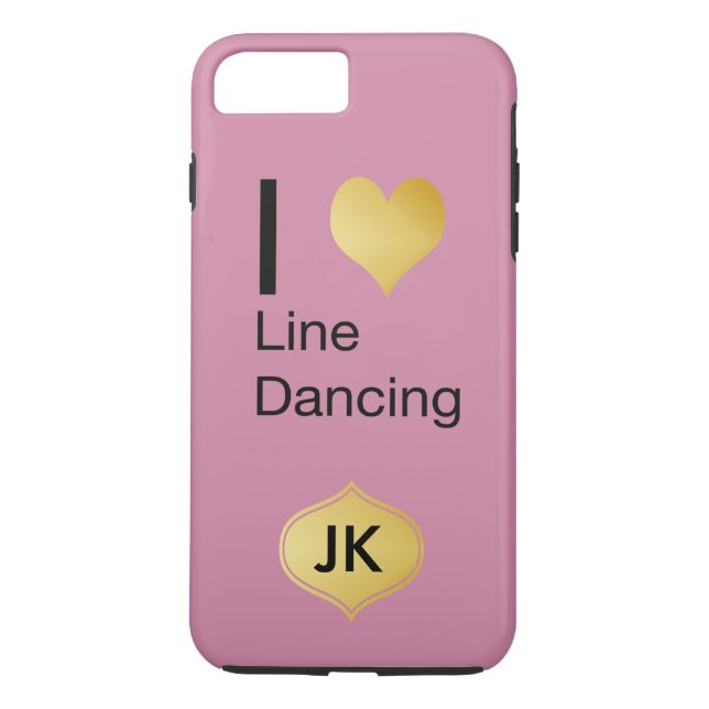 Lekfullt Elegant I Hjärta Linjedans Case-Mate iPhone Skal (Baksida)