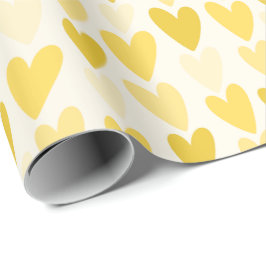 Lekfullt Handritat Hjärtmönster Presentpapper