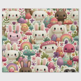 Lekfullt påskharpattern presentpapper