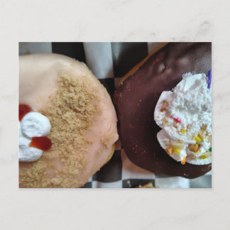 Lekker Donuts Redo att njuta av matfotografering Vykort