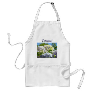 Lekker! förkläde sommar pastell blå hydrangeor