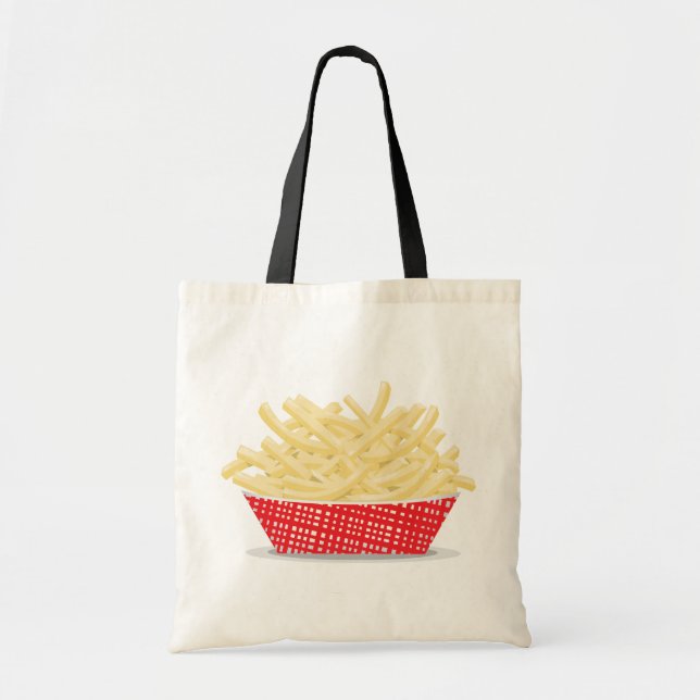 Lekker franska pommes frites Retro snabbmat  Tygkasse (Framsidan)