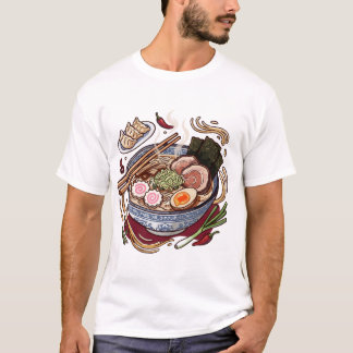 Lekker japansk ramen och gyoza-dumplings. t shirt