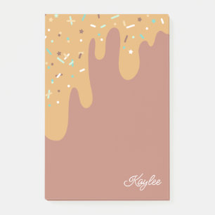 Lekker Karamell Frosting Strössel Ditt Namn Post-it Block