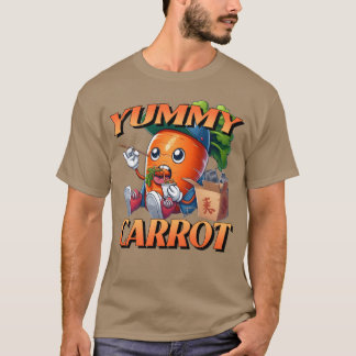 Lekker Tecknad Morot Äter Kinesisk Mat familj T Shirt