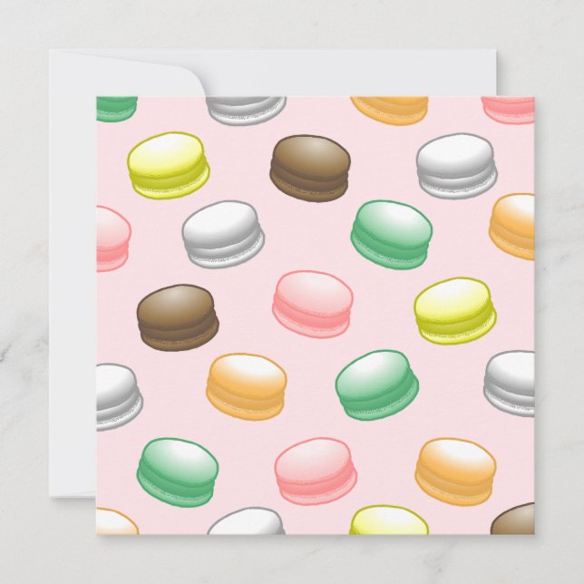 Lekkere Macarons för Sweet 16 Julkort (Framsida)