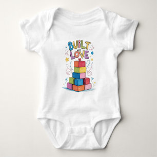 Lekklossar för baby klädd med Kärlek T Shirt