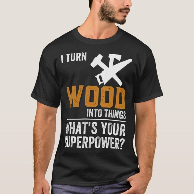 Lekkock för Woodworking Funny Gift Idea T Shirt (Framsida)